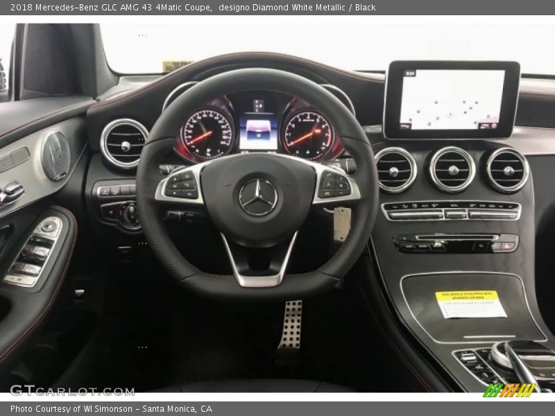 designo Diamond White Metallic / Black 2018 Mercedes-Benz GLC AMG 43 4Matic Coupe