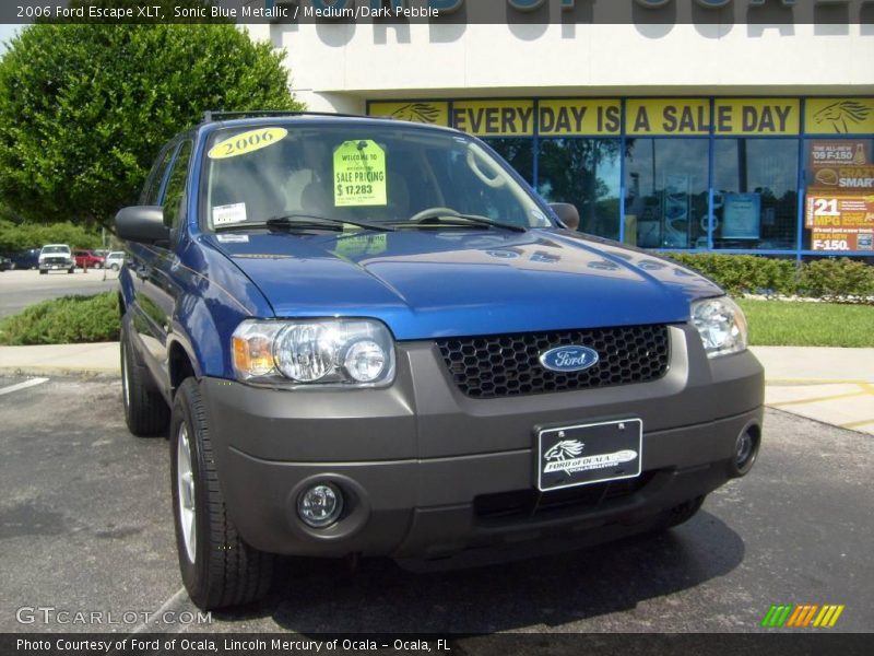 Sonic Blue Metallic / Medium/Dark Pebble 2006 Ford Escape XLT