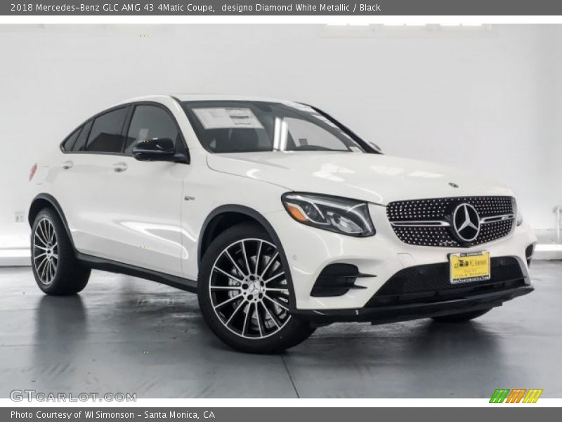 designo Diamond White Metallic / Black 2018 Mercedes-Benz GLC AMG 43 4Matic Coupe