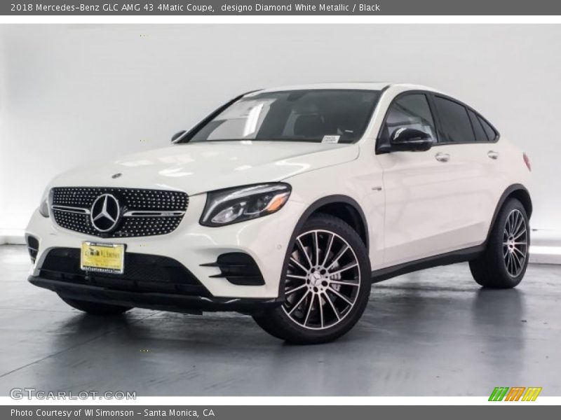 designo Diamond White Metallic / Black 2018 Mercedes-Benz GLC AMG 43 4Matic Coupe