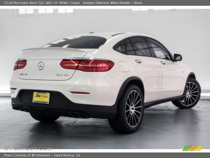 designo Diamond White Metallic / Black 2018 Mercedes-Benz GLC AMG 43 4Matic Coupe