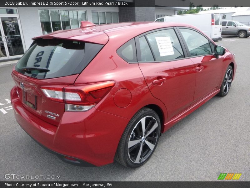 Lithium Red Pearl / Black 2018 Subaru Impreza 2.0i Sport 5-Door