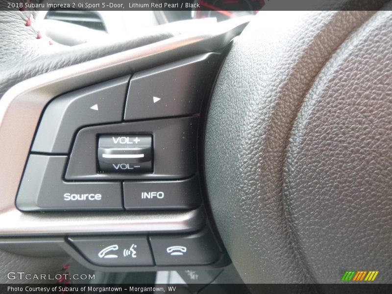 Lithium Red Pearl / Black 2018 Subaru Impreza 2.0i Sport 5-Door