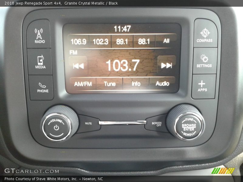 Granite Crystal Metallic / Black 2018 Jeep Renegade Sport 4x4