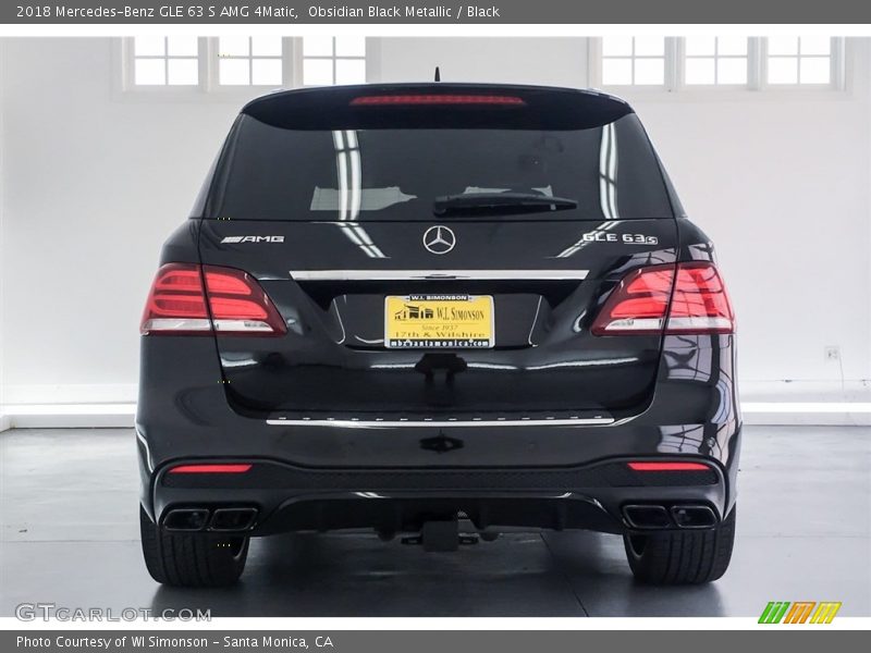 Obsidian Black Metallic / Black 2018 Mercedes-Benz GLE 63 S AMG 4Matic