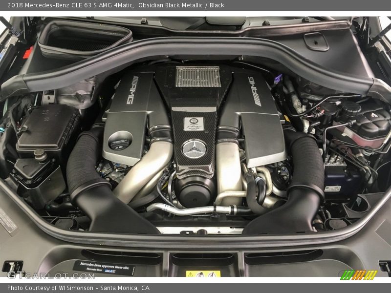  2018 GLE 63 S AMG 4Matic Engine - 5.5 Liter AMG DI biturbo DOHC 32-Valve VVT V8