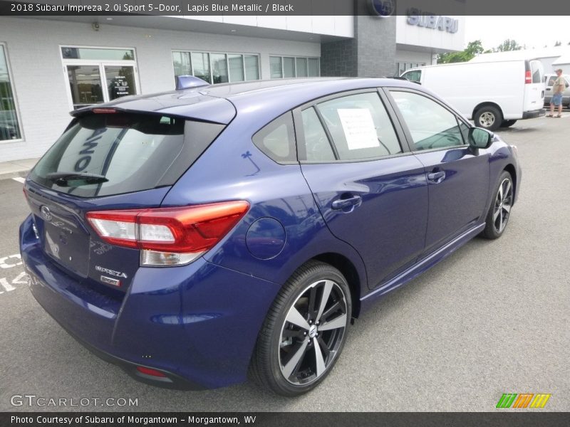 Lapis Blue Metallic / Black 2018 Subaru Impreza 2.0i Sport 5-Door