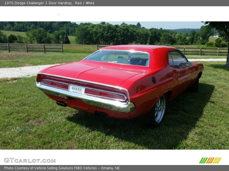 Red / White 1970 Dodge Challenger 2 Door Hardtop