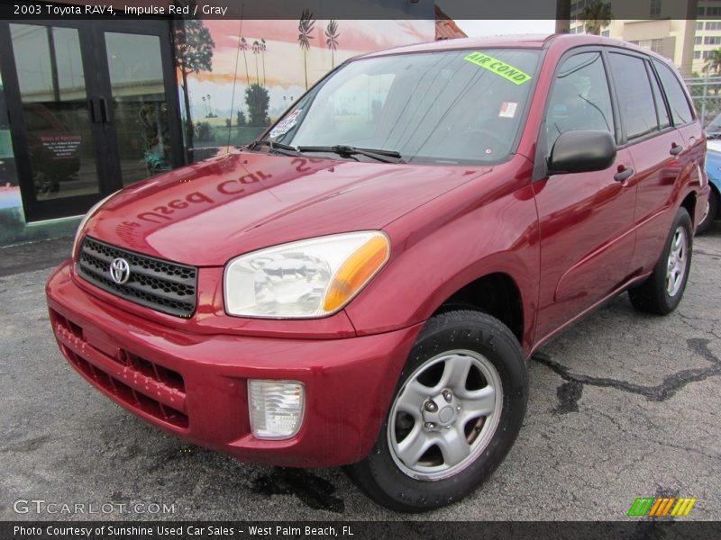 Impulse Red / Gray 2003 Toyota RAV4