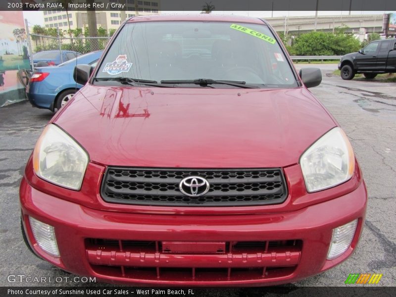 Impulse Red / Gray 2003 Toyota RAV4