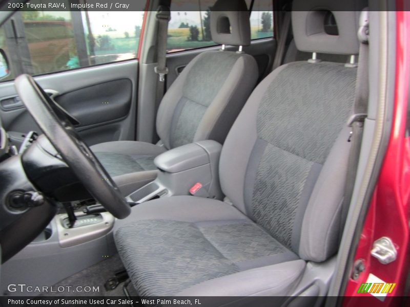Impulse Red / Gray 2003 Toyota RAV4
