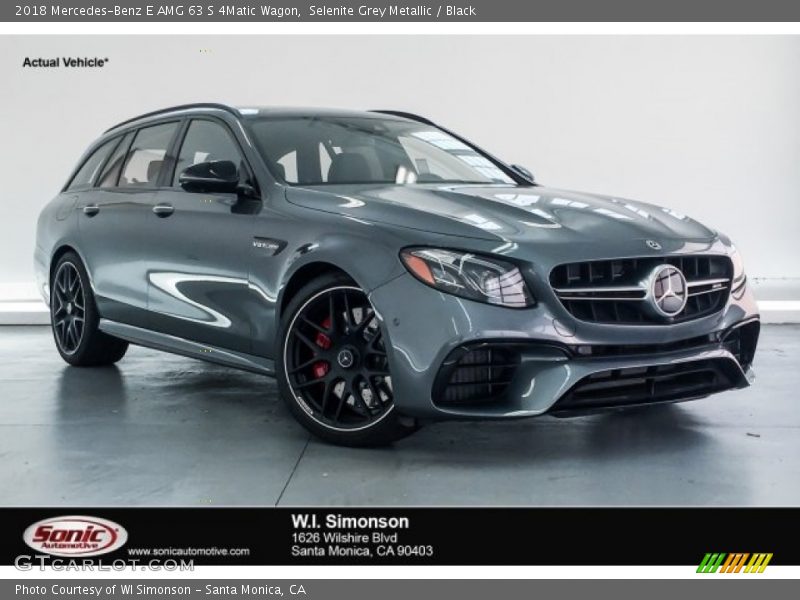 Selenite Grey Metallic / Black 2018 Mercedes-Benz E AMG 63 S 4Matic Wagon