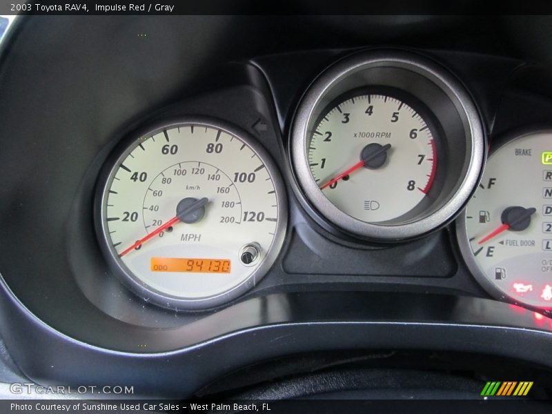 Impulse Red / Gray 2003 Toyota RAV4