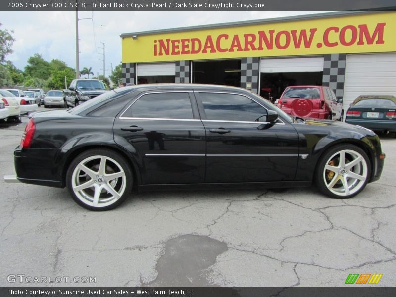 Brilliant Black Crystal Pearl / Dark Slate Gray/Light Graystone 2006 Chrysler 300 C SRT8