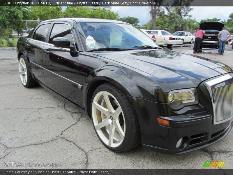 Brilliant Black Crystal Pearl / Dark Slate Gray/Light Graystone 2006 Chrysler 300 C SRT8