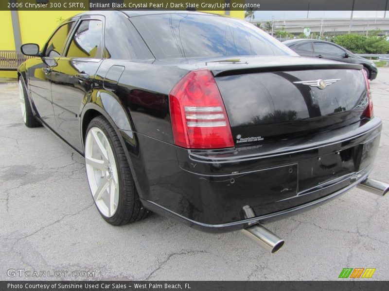 Brilliant Black Crystal Pearl / Dark Slate Gray/Light Graystone 2006 Chrysler 300 C SRT8