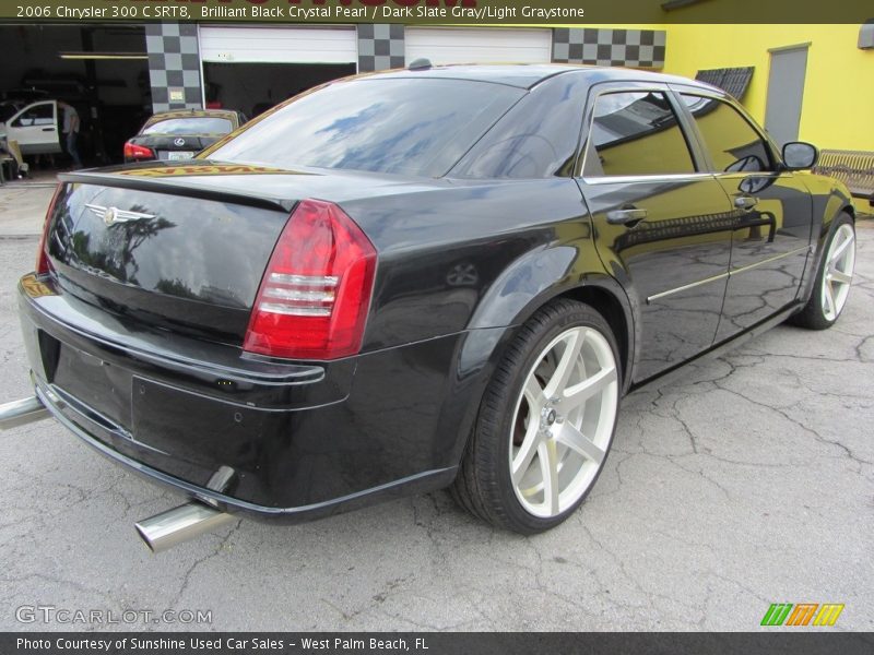 Brilliant Black Crystal Pearl / Dark Slate Gray/Light Graystone 2006 Chrysler 300 C SRT8