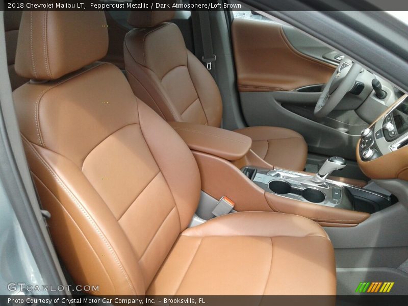 Pepperdust Metallic / Dark Atmosphere/Loft Brown 2018 Chevrolet Malibu LT