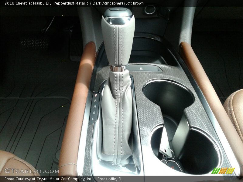 Pepperdust Metallic / Dark Atmosphere/Loft Brown 2018 Chevrolet Malibu LT
