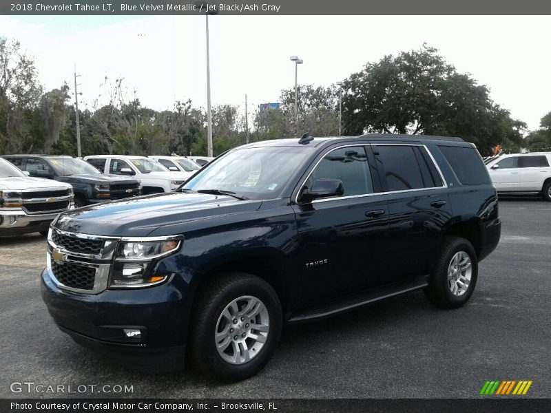 Blue Velvet Metallic / Jet Black/Ash Gray 2018 Chevrolet Tahoe LT