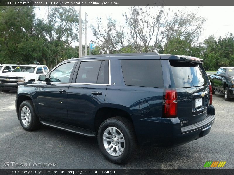 Blue Velvet Metallic / Jet Black/Ash Gray 2018 Chevrolet Tahoe LT