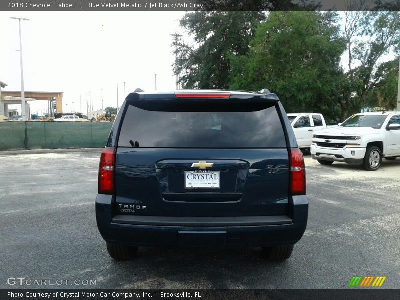 Blue Velvet Metallic / Jet Black/Ash Gray 2018 Chevrolet Tahoe LT