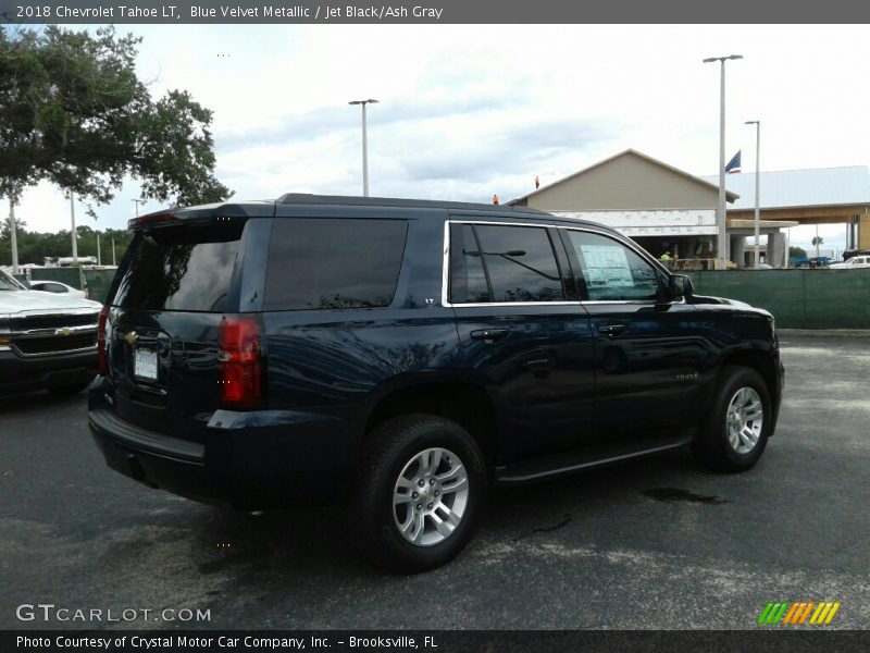Blue Velvet Metallic / Jet Black/Ash Gray 2018 Chevrolet Tahoe LT
