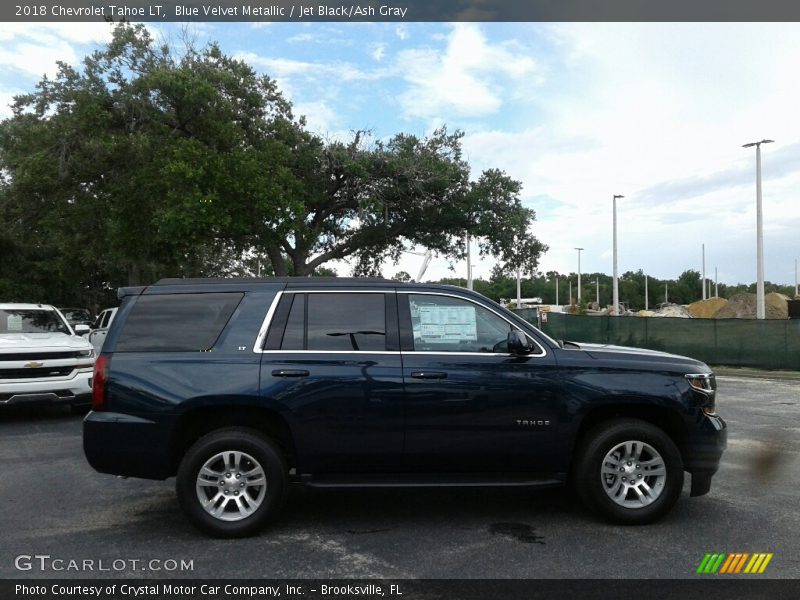 Blue Velvet Metallic / Jet Black/Ash Gray 2018 Chevrolet Tahoe LT