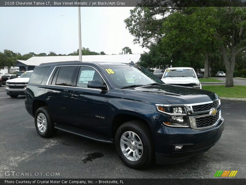Blue Velvet Metallic / Jet Black/Ash Gray 2018 Chevrolet Tahoe LT