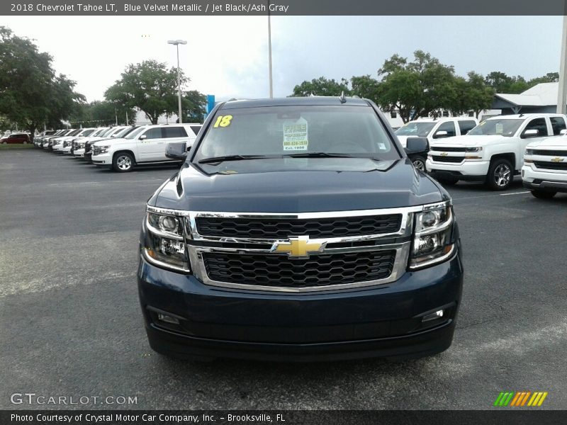 Blue Velvet Metallic / Jet Black/Ash Gray 2018 Chevrolet Tahoe LT