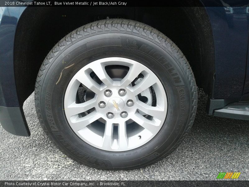 Blue Velvet Metallic / Jet Black/Ash Gray 2018 Chevrolet Tahoe LT