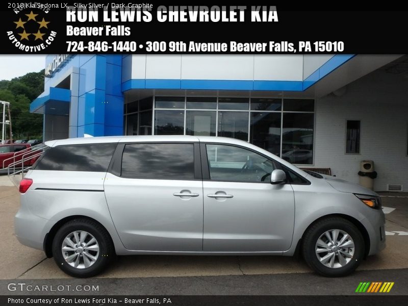 Silky Silver / Dark Graphite 2018 Kia Sedona LX