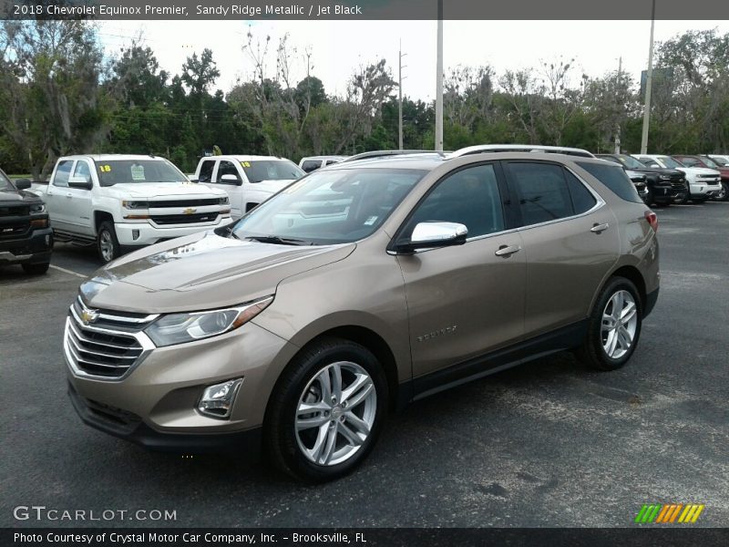 Sandy Ridge Metallic / Jet Black 2018 Chevrolet Equinox Premier