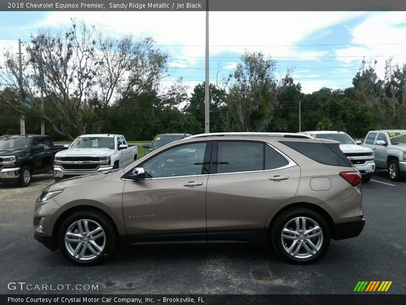 Sandy Ridge Metallic / Jet Black 2018 Chevrolet Equinox Premier