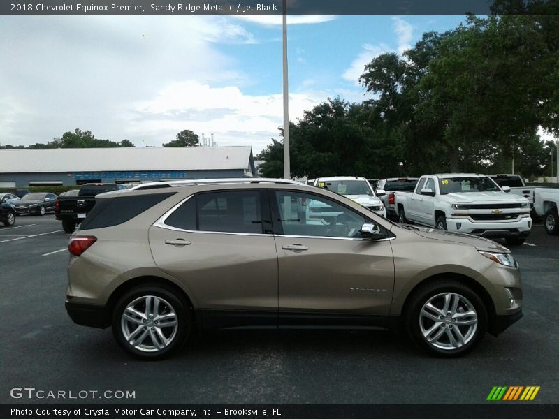 Sandy Ridge Metallic / Jet Black 2018 Chevrolet Equinox Premier
