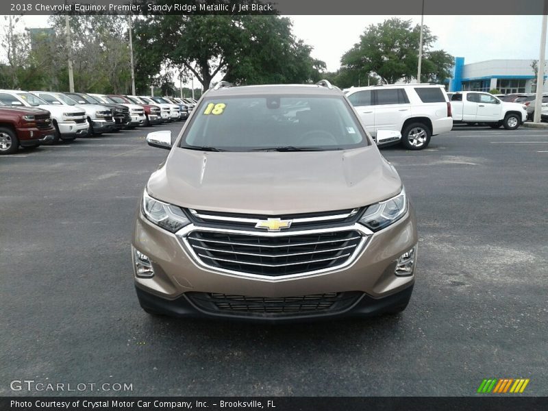 Sandy Ridge Metallic / Jet Black 2018 Chevrolet Equinox Premier