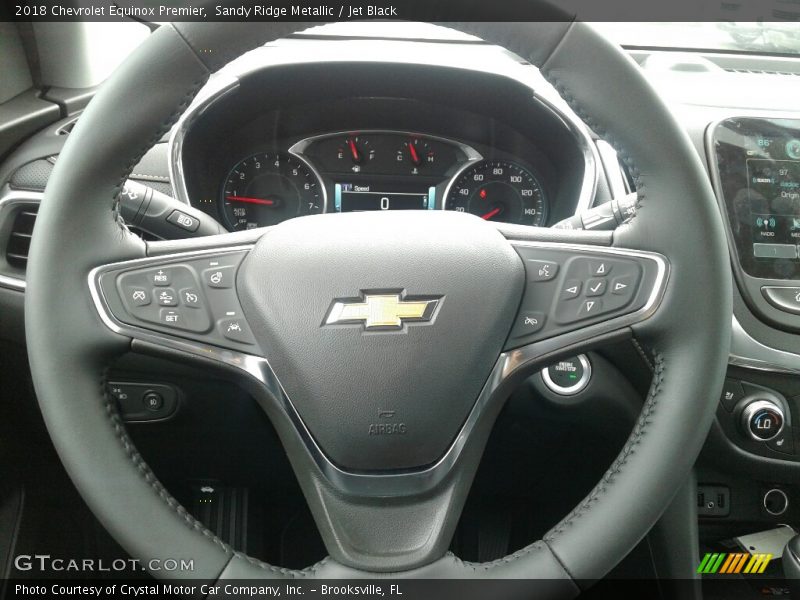 Sandy Ridge Metallic / Jet Black 2018 Chevrolet Equinox Premier