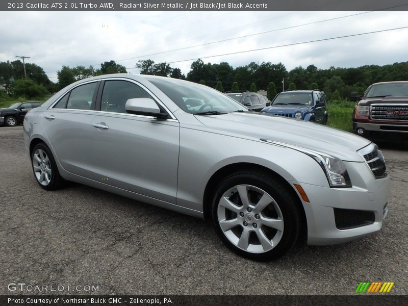 Radiant Silver Metallic / Jet Black/Jet Black Accents 2013 Cadillac ATS 2.0L Turbo AWD