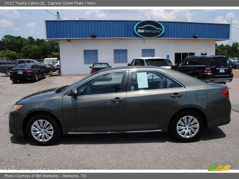 Cypress Green Pearl / Ivory 2012 Toyota Camry LE