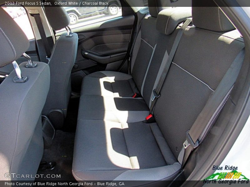 Oxford White / Charcoal Black 2012 Ford Focus S Sedan