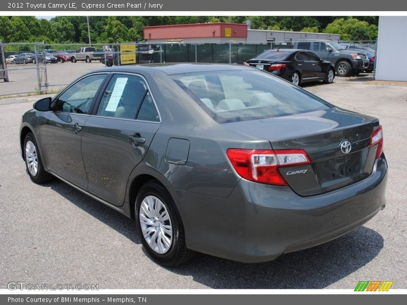 Cypress Green Pearl / Ivory 2012 Toyota Camry LE