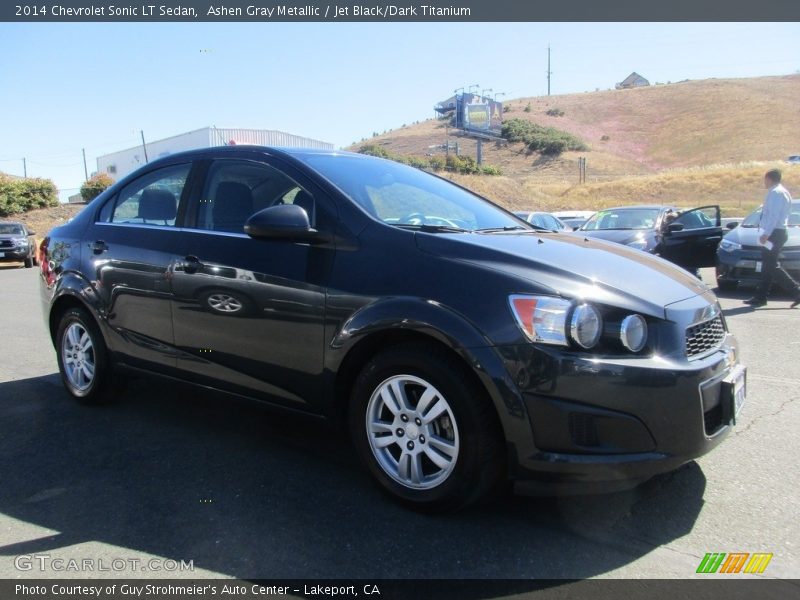 Ashen Gray Metallic / Jet Black/Dark Titanium 2014 Chevrolet Sonic LT Sedan