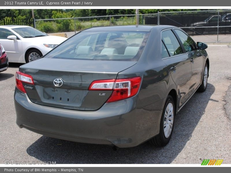 Cypress Green Pearl / Ivory 2012 Toyota Camry LE