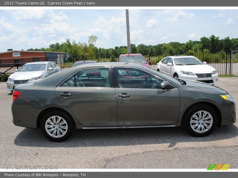 Cypress Green Pearl / Ivory 2012 Toyota Camry LE