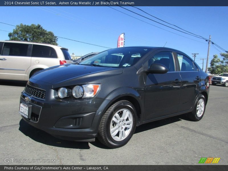 Ashen Gray Metallic / Jet Black/Dark Titanium 2014 Chevrolet Sonic LT Sedan