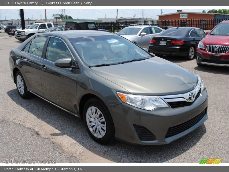 Cypress Green Pearl / Ivory 2012 Toyota Camry LE