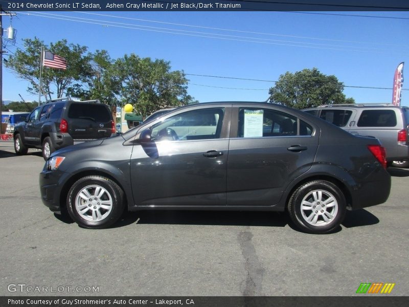 Ashen Gray Metallic / Jet Black/Dark Titanium 2014 Chevrolet Sonic LT Sedan