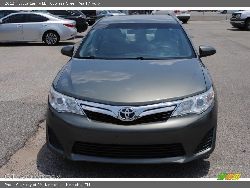 Cypress Green Pearl / Ivory 2012 Toyota Camry LE