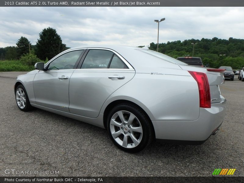 Radiant Silver Metallic / Jet Black/Jet Black Accents 2013 Cadillac ATS 2.0L Turbo AWD