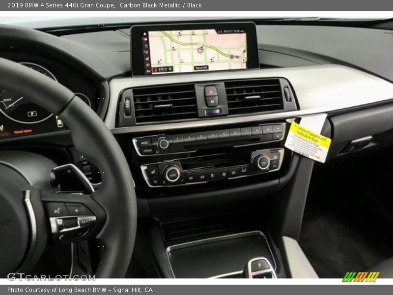 Carbon Black Metallic / Black 2019 BMW 4 Series 440i Gran Coupe